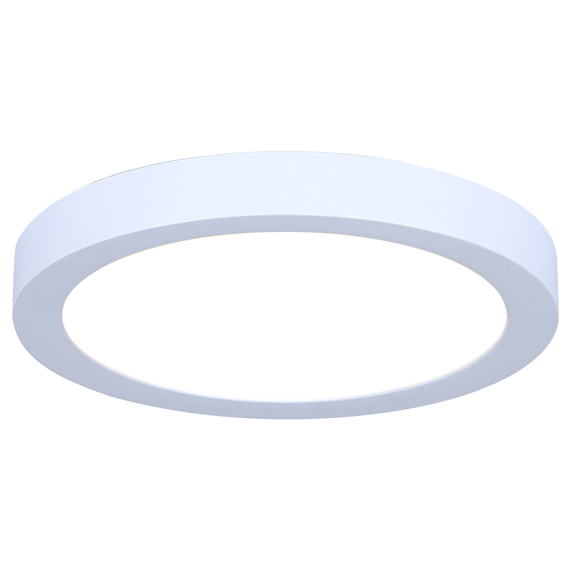 Canarm, LED Round Disk, 7in. White, 15W Dimmable, Power Source Hardwired, Number of Lights 1 Primary Color White, Model# DL-7F-15S-WH-C
